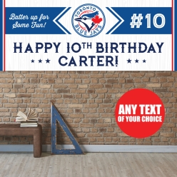 Toronto Blue Jays PERSONALIZED Giant Vinyl Keepsake Banner