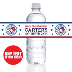 Toronto Blue Jays PERSONALIZED VINYL Bottle Labels - 10 PK