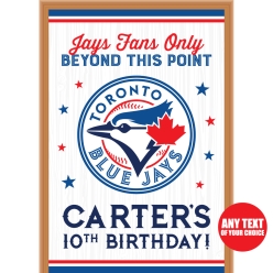 Toronto Blue Jays PERSONALIZED Giant Vinyl Keepsake Door Sign