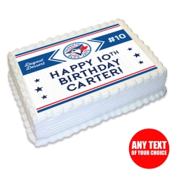 Toronto Blue Jays Personalizable Edible Icing