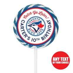 Toronto Blue Jays PERSONALIZED Lollipops - 12 Pk