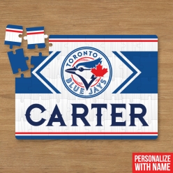 70% OFF: Personalized 30pc Blue Jays Puzzle w/ Name