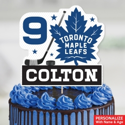 Toronto Maple Leafs PERSONALIZED Name & Age Cake Topper