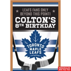 Toronto Maple Leafs PERSONALIZED Giant Vinyl Keepsake Door Sign