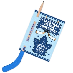 Maple Leafs LARGE Wood Hockey Stick Pencil w/ Card