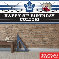Toronto Maple Leafs PERSONALIZED PHOTO Giant Vinyl Keepsake Bann