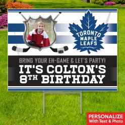 34% OFF: Toronto Leafs Photo All Weather PERSONALIZED Yard Sign