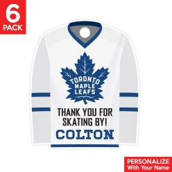 Toronto Maple Leafs PERSONALIZED Thank You Tags - 6 Pk