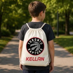 Toronto Raptors Personalized Drawstring Backpack
