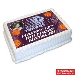 Toronto Tempo Basketball Photo Personalized Edible Icing