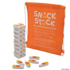 Halloween Candy Corn Tower Wooden Block Game Set