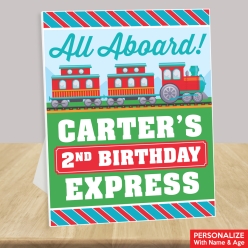 50% OFF: Train Personalized Birthday 14