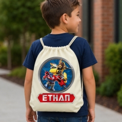 Transformers Personalized Drawstring Backpack