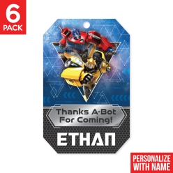 Transformers PERSONALIZED Thank You Tags - 6 Pk