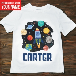 55% OFF: Trendy Space Personalized T-shirt- Choose Size