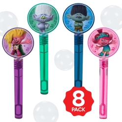 Trolls Bubble Bottles w/Wands - 8 PACK