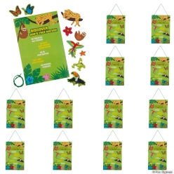 Rainforest VBS Discover God's True Nature Sign Craft Kit-12Pk
