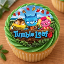 Tumble Leaf Cupcake Icing Toppers 12pk