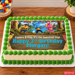 Tumble Leaf Personalized Edible Icing