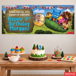 Tumble Leaf PHOTO PERSONALIZED Vinyl Keepsake Banner