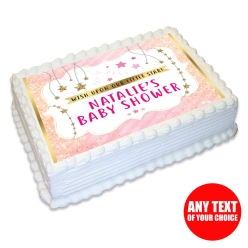 Twinkle Girl Shower PERSONALIZED Edible Icing