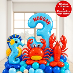 *Under The Sea Personalized Airfill Balloon Stack