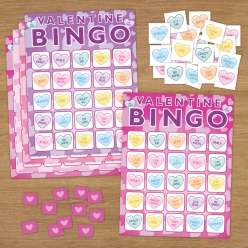 Valentine Bingo Party Game for 16