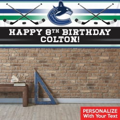 Vancouver Canucks PERSONALIZED Giant Vinyl Keepsake Banner