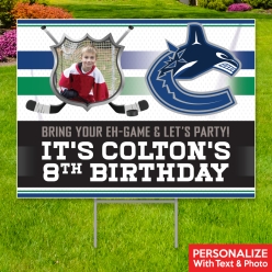 34% OFF: Vancouver Canucks Photo PERSONALIZED Yard Sign