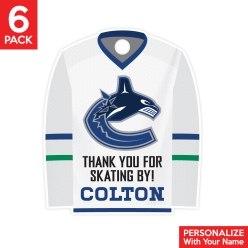 Vancouver Canucks PERSONALIZED Thank You Tags - 6 Pk