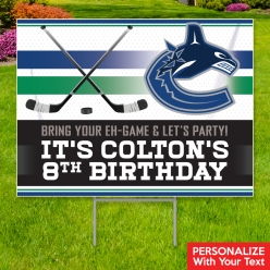 34% OFF: Vancouver Canucks PERSONALIZED Large Yard Sign