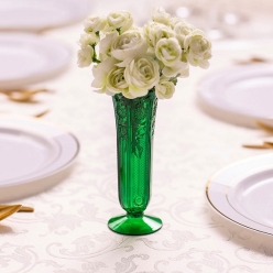 Vintage Green Bud Vases - 12Pk