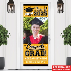 Vertical Grad Yellow PHOTO PERSONALIZED Vinyl Banner