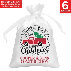 65% OFF: Vintage Truck PERSONALIZED Satin Bags - 6 PK