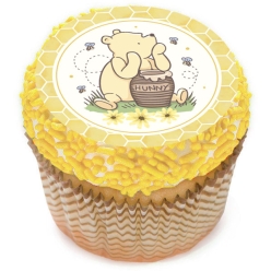 Vintage Winnie the Pooh Cupcake Icing Toppers 12pk