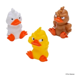 Multicolor Grumpy Duck Character Vinyl Toys-12Pk