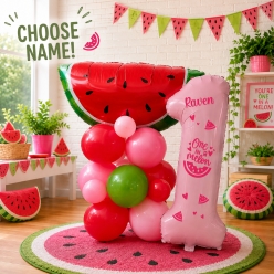One In a Melon Airfill Personalized Balloon Column Kit