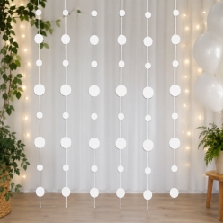 White 6ft. Dot Stringers - 6pk