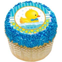 Waddle It Be Boy Cupcake Icing Toppers 12pk