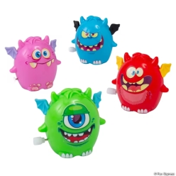 Wind-Up Waddling Plastic Monster Toys-12Pk