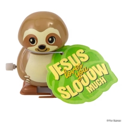 Rainforest VBS Wind-Up Walking Sloth Toys with Card-12Pk
