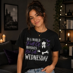 Be A Wednesday Black T-shirt- Choose Size
