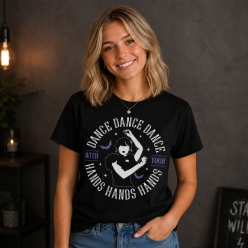 Wednesday Dance Dance Dance Black T-shirt- Choose Size