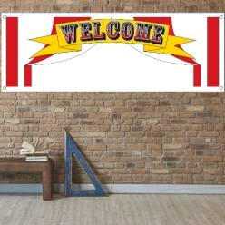 Carnival Indoor/Outdoor Write On Banner w/Grommets -5 Ft