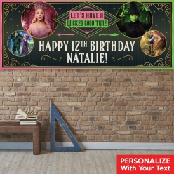 Wicked PERSONALIZED Giant Vinyl Keepsake Banner