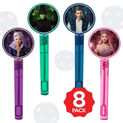 Wicked Bubble Bottles w/Wands - 8 PACK