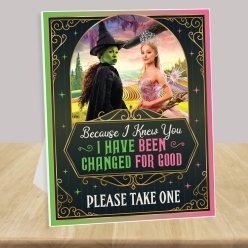 50% OFF: Wicked Foam Board 36cm Favours Easel Sign