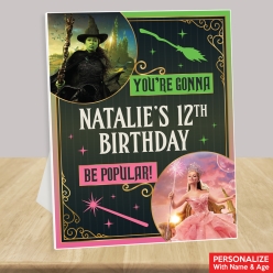 50% OFF: Wicked Birthday Foam Board 36cm Custom Easel Sign