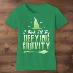 Wicked Defying Gravity Green T-shirt
