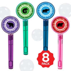 Wild Kratts Bubble Bottles w/Wands - 8 PACK